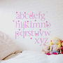 Pink Polka Alphabet Wall Stickers Upper And Lower Case, thumbnail 2 of 7
