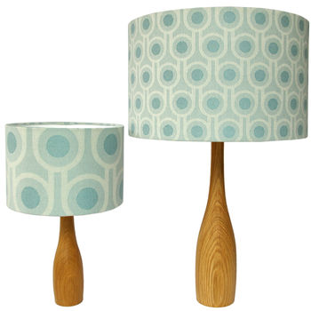 Woven Wool Benedict Blue Lampshade, 5 of 5