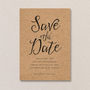 Calligraphy Letterpress Save The Date, thumbnail 4 of 6