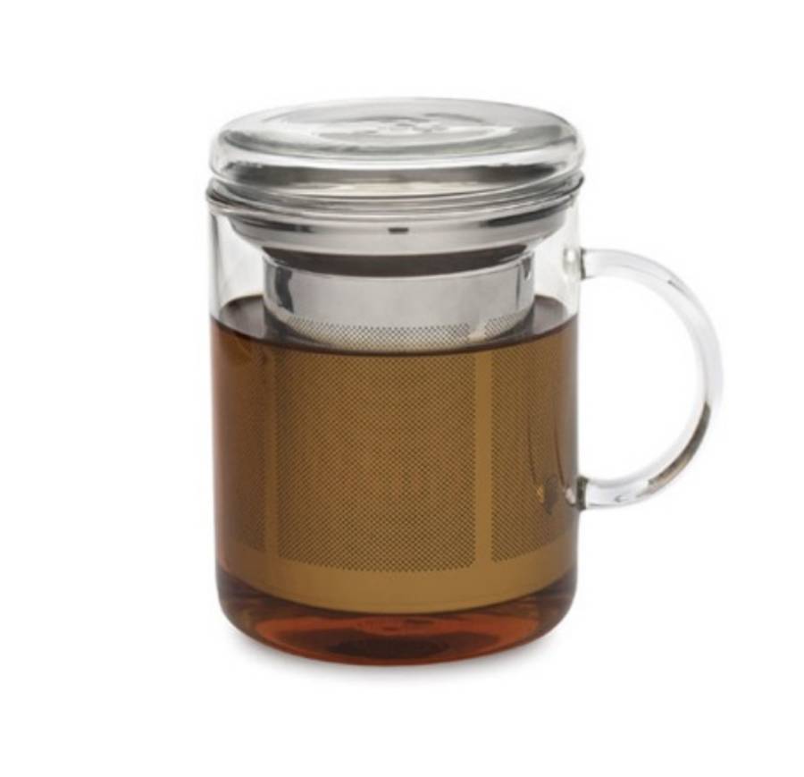 Loose Leaf Tea Glass Infuser Mug By Bird & Blend Tea Co
