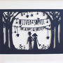 'Always And Forever' Wedding Print Or Papercut In Mount, thumbnail 7 of 12