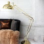 Golden Angled Floor Lamp, thumbnail 2 of 9