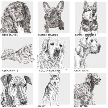 Bespoke Dog Breed Print, 7 of 10