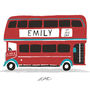 Personalised London Bus Print, thumbnail 3 of 6