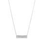 Personalised Bar Necklace With White Sapphire, thumbnail 2 of 5