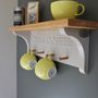 Tea And Coffee Shelf With Mug Rack, thumbnail 1 of 10