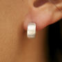 Dotty Mini Sterling Silver Hoop Earrings, thumbnail 3 of 4