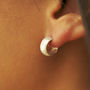 Dotty Mini Sterling Silver Hoop Earrings, thumbnail 4 of 4