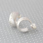 Dotty Mini Sterling Silver Hoop Earrings, thumbnail 1 of 4