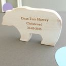 personalised christening bear