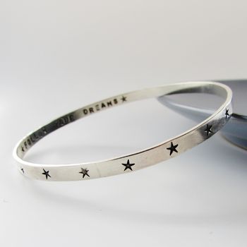 Sterling Silver Star Bangle, 3 of 3