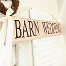 personalised 'rustic' barn style sign by potting shed designs ...