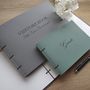 Large Engraved Leather Guest Book, thumbnail 1 of 12
