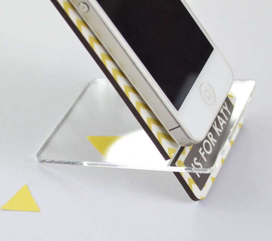 Personalised Initial Mobile Phone Stand By Tillie Mint Loves ...