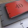 Engraved Leather Birthday Guest Book, thumbnail 10 of 10