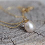 Pearl And Pink Diamond Necklace, thumbnail 2 of 7