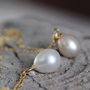 Pearl And Pink Diamond Necklace, thumbnail 5 of 7