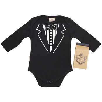 tuxedo babygrow in gift carton by spoilt rotten | notonthehighstreet.com