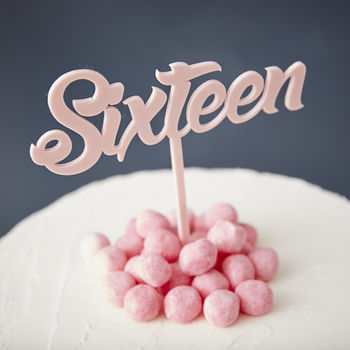 Sixteen Birthday Cake Topper, 2 of 7