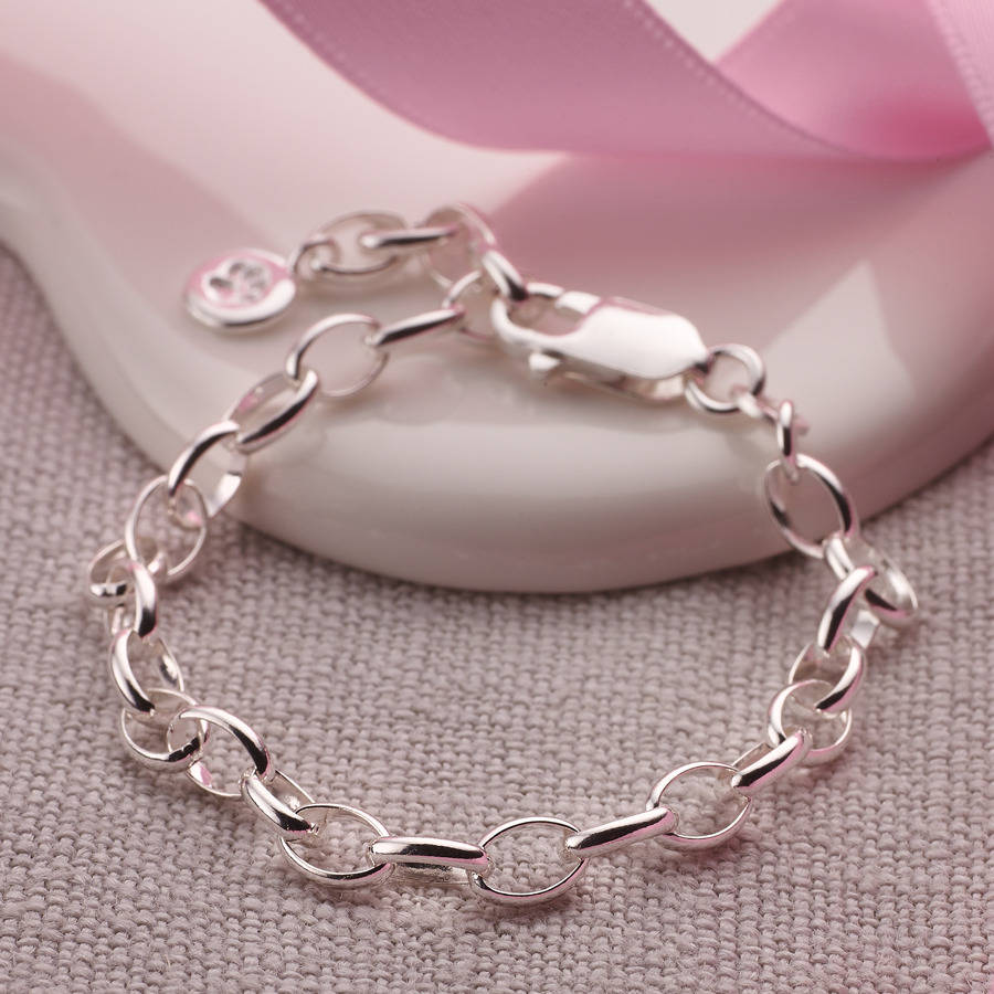 child's silver charm bracelet by molly brown london