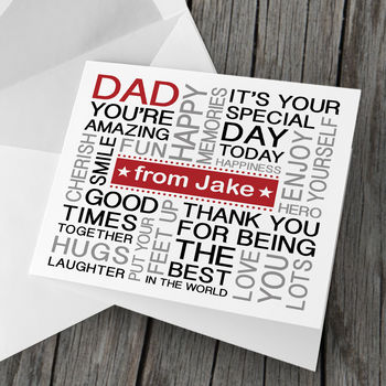 Personalised Father's Day Card For Dad, 2 of 6