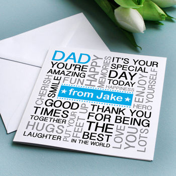 Personalised Father's Day Card For Dad, 4 of 6