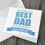 Personalised 'Best Dad' Card For Father's Day, thumbnail 1 of 4