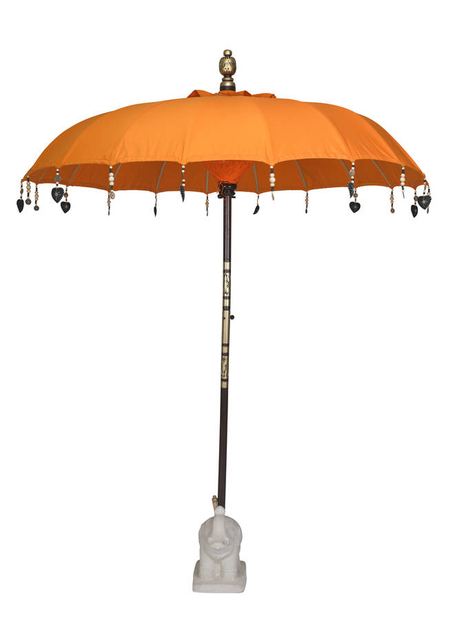 Flame Orange Garden Umbrella By Indian Garden Company