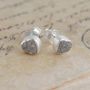 Rough Diamond Sterling Silver Stud Earrings, thumbnail 3 of 6