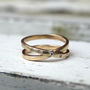 9ct Recycled Yellow Gold Diamond Infinty Band, thumbnail 1 of 3
