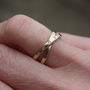 9ct Recycled Yellow Gold Diamond Infinty Band, thumbnail 2 of 3