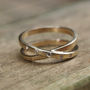 9ct Recycled Yellow Gold Diamond Infinty Band, thumbnail 3 of 3