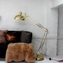 Golden Angled Floor Lamp, thumbnail 1 of 9