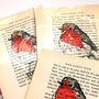 Robin Screen Print On Vintage Book Page, thumbnail 5 of 9