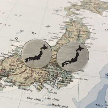 Handmade Map Cutout Cufflinks, 2 of 5