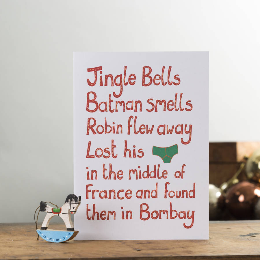 pack of six funny christmas cards by lovely jojo&39;s   notonthehighstreet.com