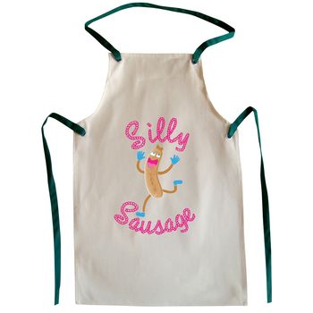 Silly Sausage Child's Apron And Hat Chef Set, 2 of 3