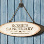 Personalised 'Sanctuary' Wooden Sign, thumbnail 2 of 3