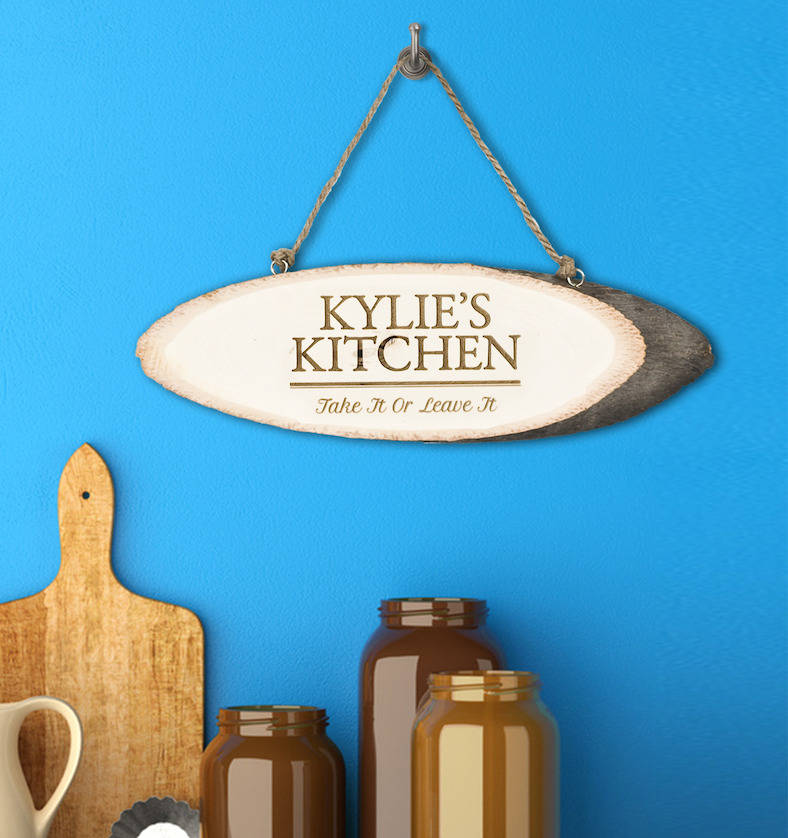 Personalised 'My Kitchen' Wooden Sign By The Letteroom