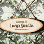 Personalised 'Garden' Wooden Sign, thumbnail 2 of 3