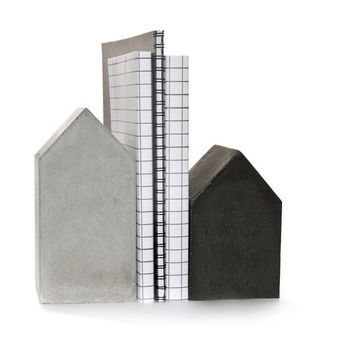 Set Of Two Concrete House Bookends, 6 of 7