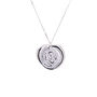 Solid Silver Rose Wax Seal Stamp Necklace, thumbnail 1 of 2