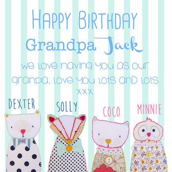 'Happy Birthday' Nanny / Grandma / Grandpa Card, 7 of 8