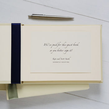 Personalised Wedding Guest Book, 8 of 11