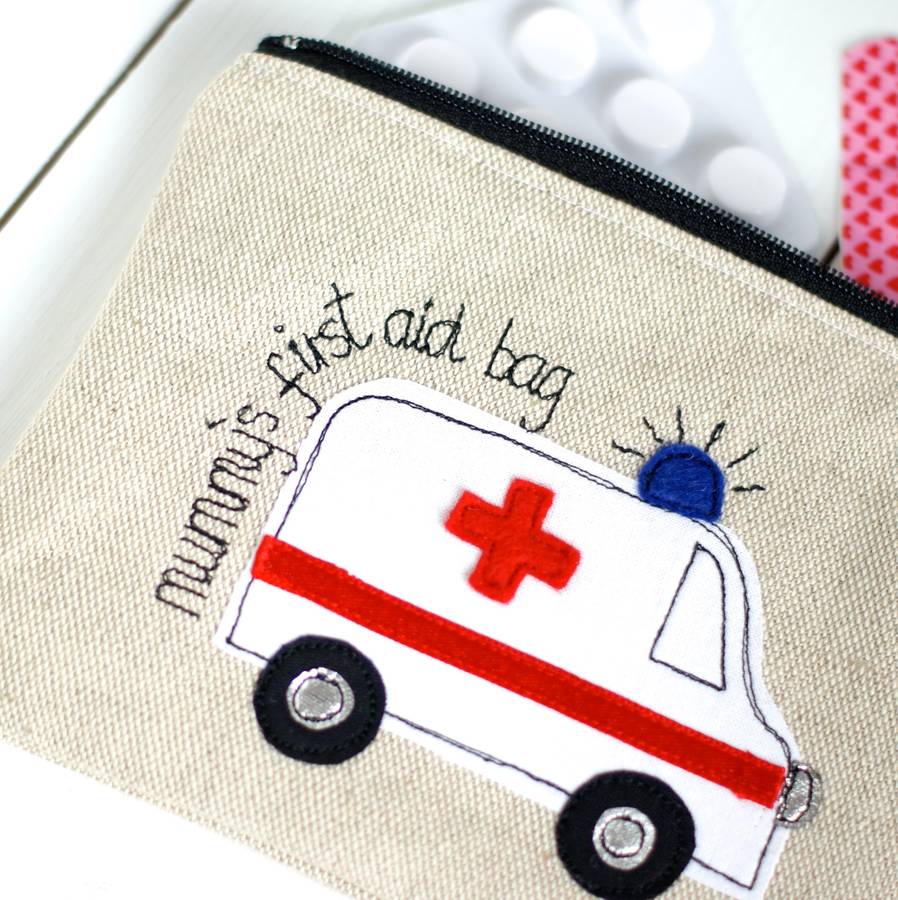 personalised first aid pouch by rosiebull designs