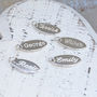 Handmade Personalised Sterling Silver Name Charm, thumbnail 1 of 4