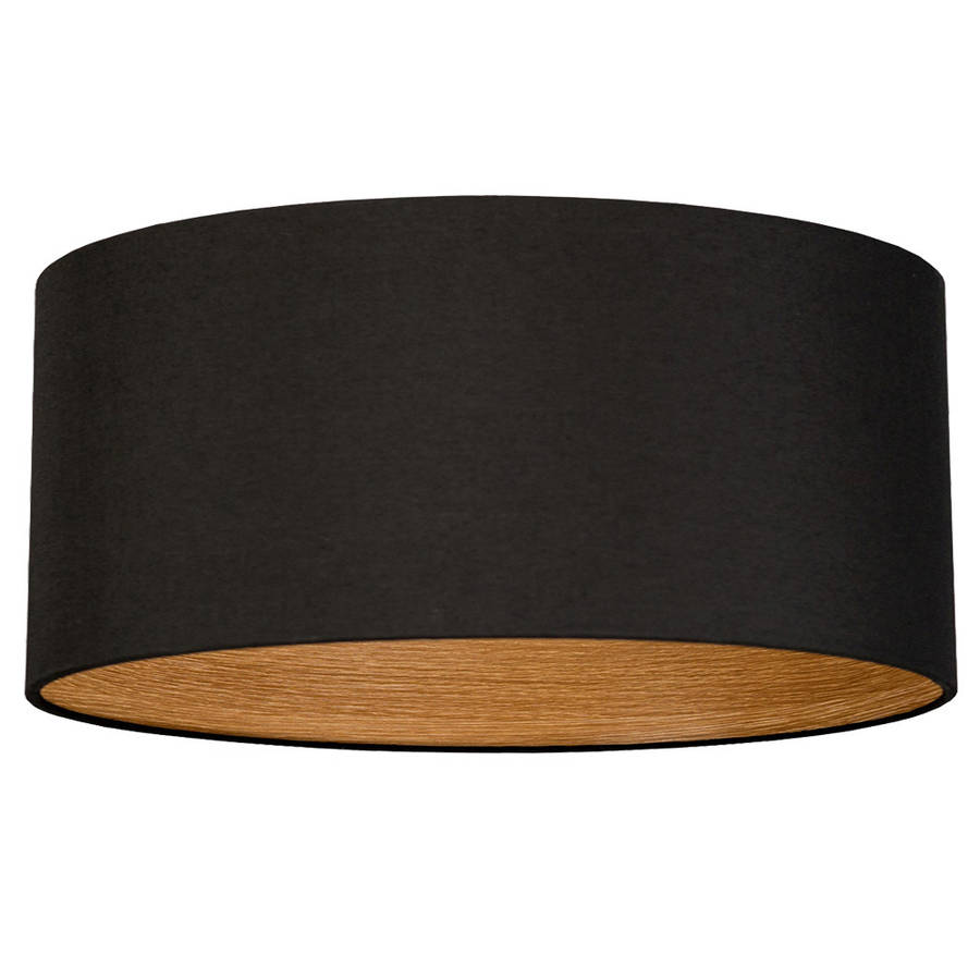 oak wood effect lamp shade choice of colours by quirk