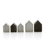 Set Of Five Mini Concrete Houses, thumbnail 1 of 3