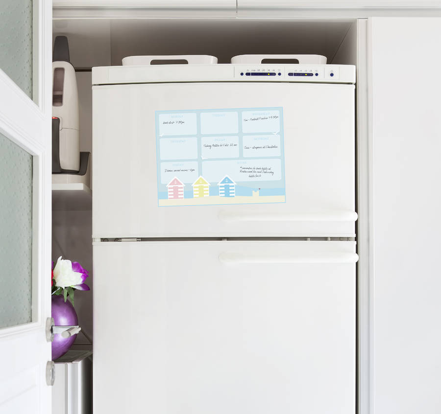 british seaside fridge planner by leonora hammond