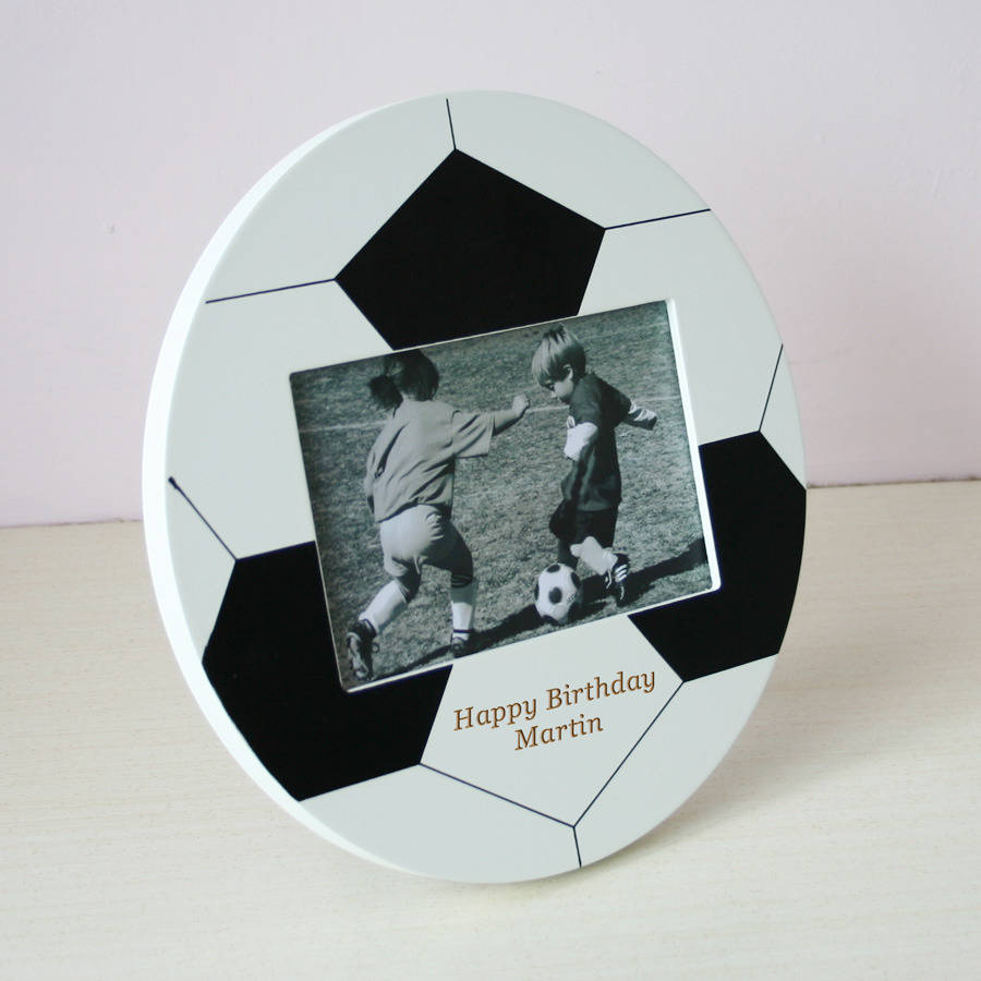 Personalised Football Photo Frame Six X Four By